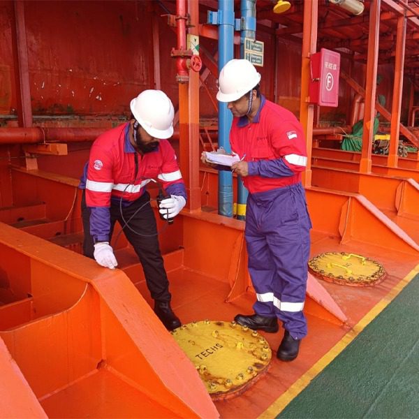 Worker on the Ship