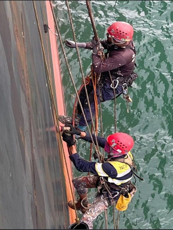 Worker on the Ship